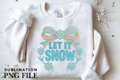 Let it snow png design for T-shirts Product Image 3