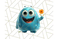 Slime Monster Clipart, Colorful Goo Graphics Png Product Image 2