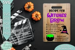 Recipe for Witches Brew SVG I Halloween SVG I Kitchen SVG Product Image 5