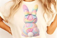 Faux yarn bunny easter PNG, Faux Yarn Crochet Easter PNG Product Image 7