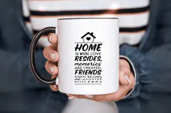 Home is where love resides Family Quotes SVG Design Product Image 6