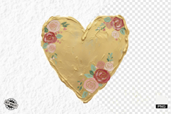 Floral Hearts PNG Clipart Product Image 1