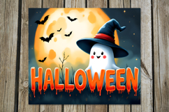 Cute ghost 2 | Funny Halloween Skinny tumbler sublimation P2 Product Image 2