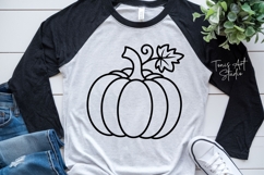 Pumpkin Outline SVG | Fall Thanksgiving Cut Files Cricut Product Image 6