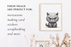 Sarcastic light gray Funny Grumpy Cat, Cat sublimation Product Image 3