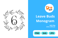 Leave Buds Monogram Product Image 1
