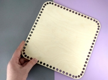 Basket base square shape 10 inch 25 cm laser cut file craft Product Image 6