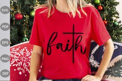 Christian Quote SVG Cut File/ Faith SVG Design Product Image 1