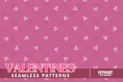 St Valentine's Day Hearts Cupid Love Seamless Pattern PNG Product Image 1