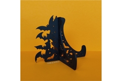 Halloween Easel Stand SVG | Halloween Bats Easel Pattern DXF Product Image 5