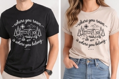Where You Roam SVG | Camper Mountain Camping | Outdoor Quote Product Image 6