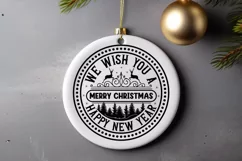 We wish you a merry christmas and happy new year SVG Product Image 3