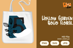 Hollow Garden Boho Floral Monogram Product Image 1