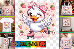 Elegant TSHIRT Designs PNG, Cute Goose Product Image 1