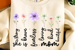 Mother's Day PNG, She is Mom PNG, Boho Mama Floral PNG, Mama Product Image 8