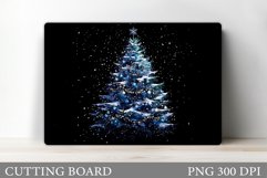 Christmas Tree Cutting Board Design. Kitchen Cutting Board Product Image 1