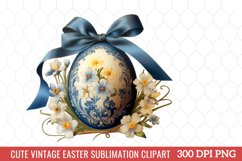 Cute Vintage Easter Sublimation Clipart Product Image 1