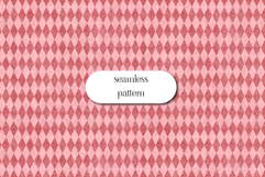 Pink Harlequin Diamond Seamless Pattern Vintage Texture Prin Product Image 1