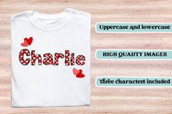 Valentine Alphabet Clip Art, valentines day letters doodle Product Image 6