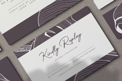 elegant wedding invitation card with line art flower Product Image 6