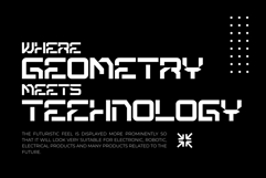 HEXRA Futuristic Display Typeface Product Image 6