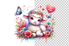 Valentine Clipart | Watercolor Clipart | Sublimation Product Image 6