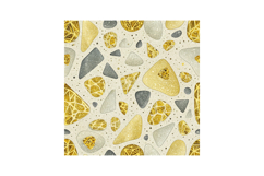 Lemon Terrazzo Geology Seamless Pattern, Digital Paper Product Image 6