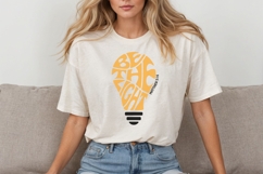 Be the Light Word Art in the shape of a Light Bulb SVG Product Image 3