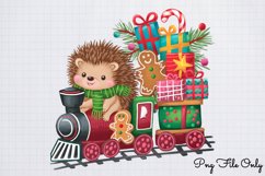 Christmas Hedgehog Clipart Bundle PNG Product Image 7