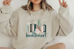 Flowers Books | Love Reading | Booktrovert Png | Sublimation Product Image 5