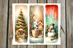 Christmas brushstroke | 4 Sublimation Tumbler designs P2 Product Image 2