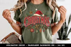 Christmas PNG, Vintage Santa Hat Holiday Sublimation Product Image 4