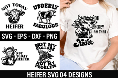 Heifer SVG Design - Not My Pasture Not My Problem Product Image 1