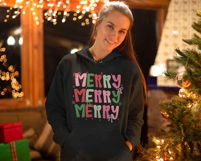 Merry Christmas PNG Girly Trendy Christmas SVG PNG Product Image 3