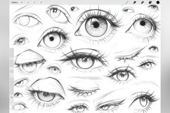 100 Procreate Eyes Stamp Brushes Product Image 3