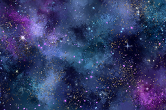Galaxy with stars and colorful nebulae in space Product Image 1