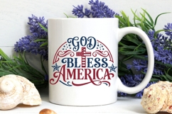 God Bless America Svg, USA Anniversary Svg, 4th Of July Svg. Product Image 7