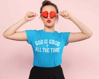 God Is Good All The Time, Distressed Christian Valentine Png Product Image 3