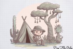 Watercolor Safari Adventure Clipart PNG Product Image 1
