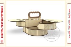 Box Organizer v16 - laser cut file - Glowforge ready SVG Product Image 6