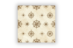 Ocean Voyage Digital Paper Pack, Sailing Adventure Seamless Product Image 6