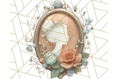 Vintage Cottagecore PNG Clipart, Phones Teacups Home Decor Product Image 2