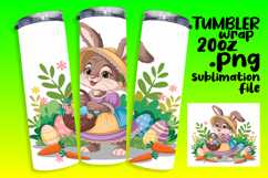 Personalized 20oz Tumbler Gift , Easter Bunny Product Image 1