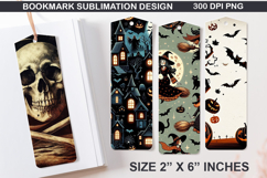 Bookmarks Sublimation - Halloween Holly Berries PNG Design Product Image 1