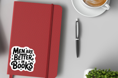 Men Are Better In Books PNG and SVG 10 Colors/Variations Product Image 3