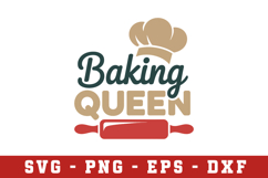 Baking Queen Svg |Kitchen SVG Cut files | Cricut Product Image 1