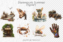 Steampunk Summer Clipart - Summer PNG Product Image 1