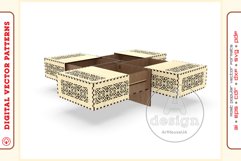 Box Organizer v12 - laser cut file - Glowforge ready SVG Product Image 6