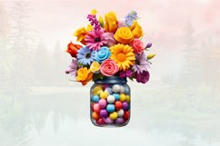 3d Flowers in Jar sublimation Clipart Bundle, 3D Product Image 6