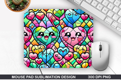Flower Mouse Pad Sublimation, Spring Flower Mouse Pad PNG Product Image 1